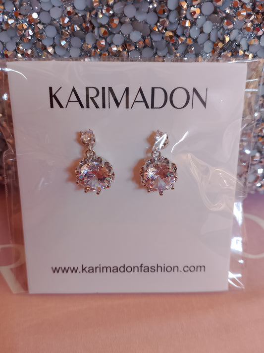 MARJ ZIRCON FLOWER EARRINGS