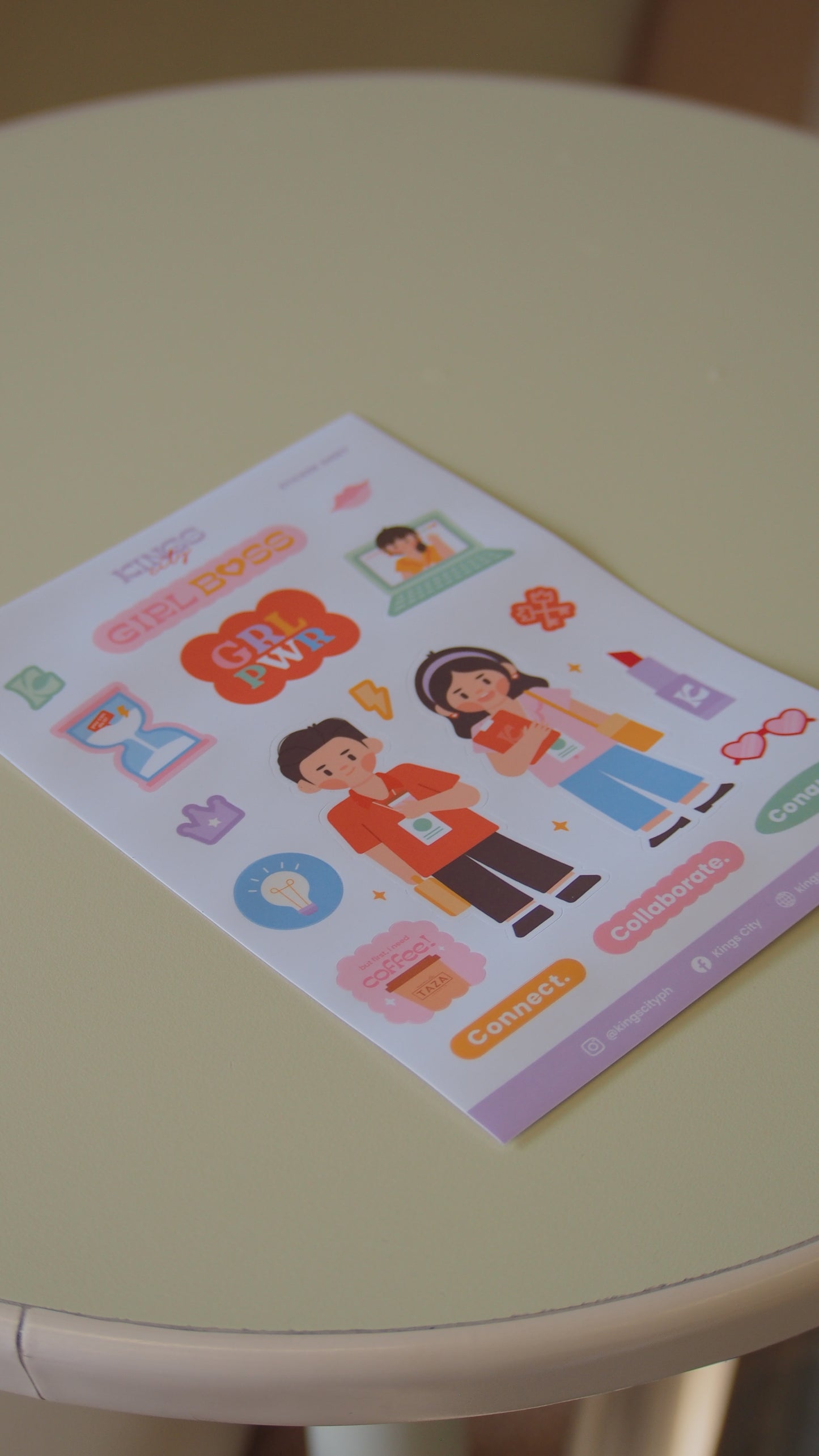 Kings City Sticker Sheet
